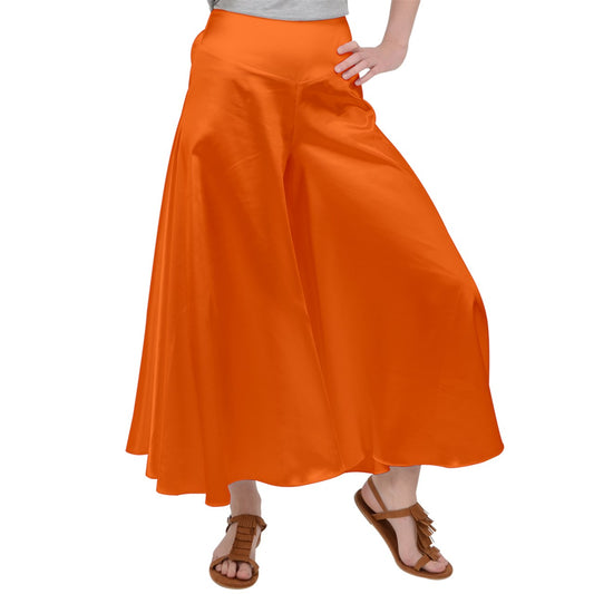 #Neon-O Satin Palazzo Pants