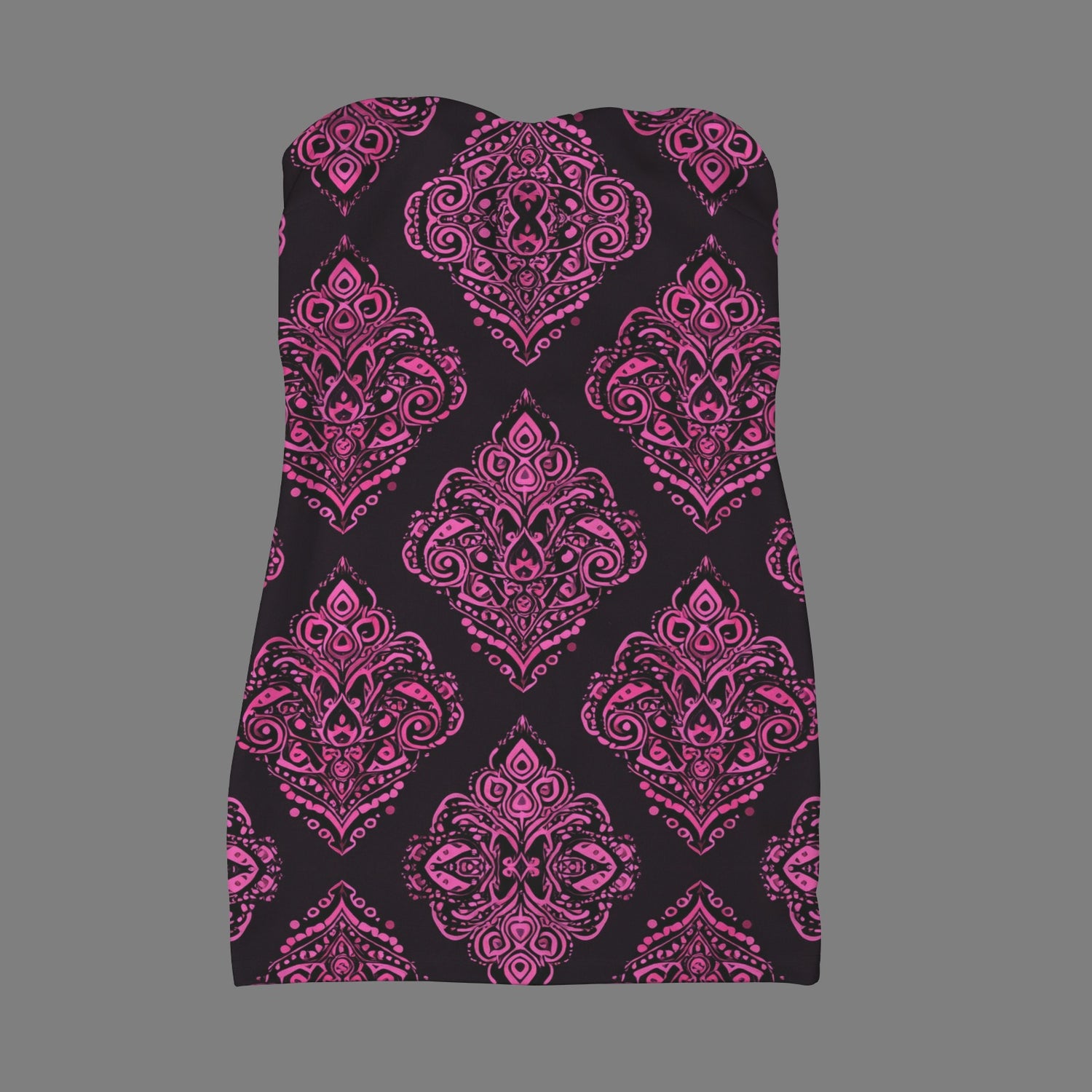 #Pink #Black Women's Off Shoulder Tube Top Bodycon Dress