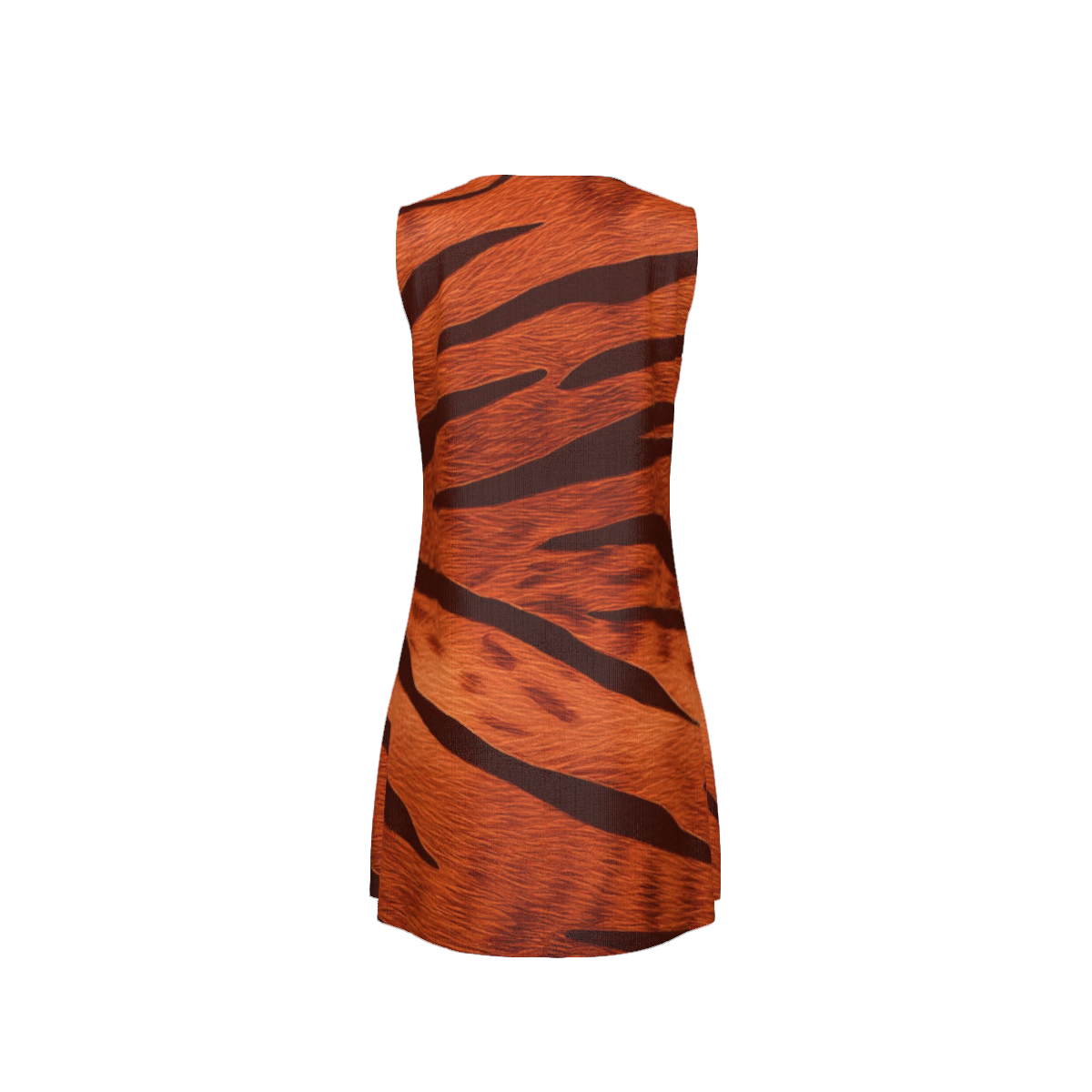 #Tiger Women's Sleeveless Round Neck Dress