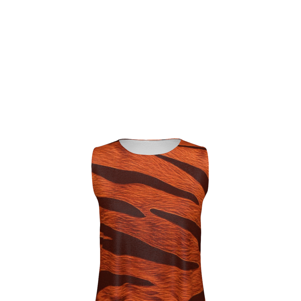 #Tiger Women's Sleeveless Round Neck Dress