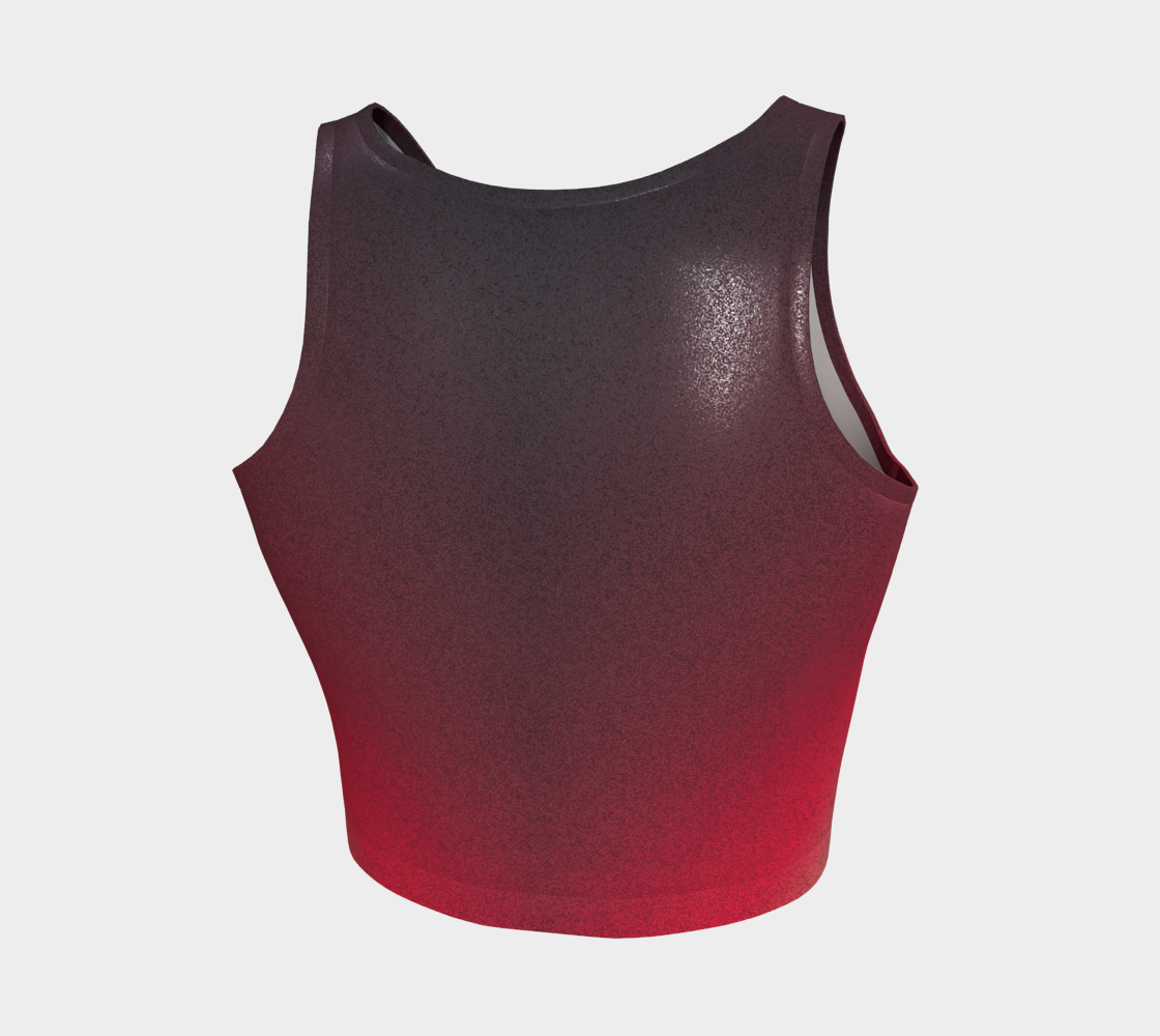 #USHINE Red and Black Ombre Crop Top