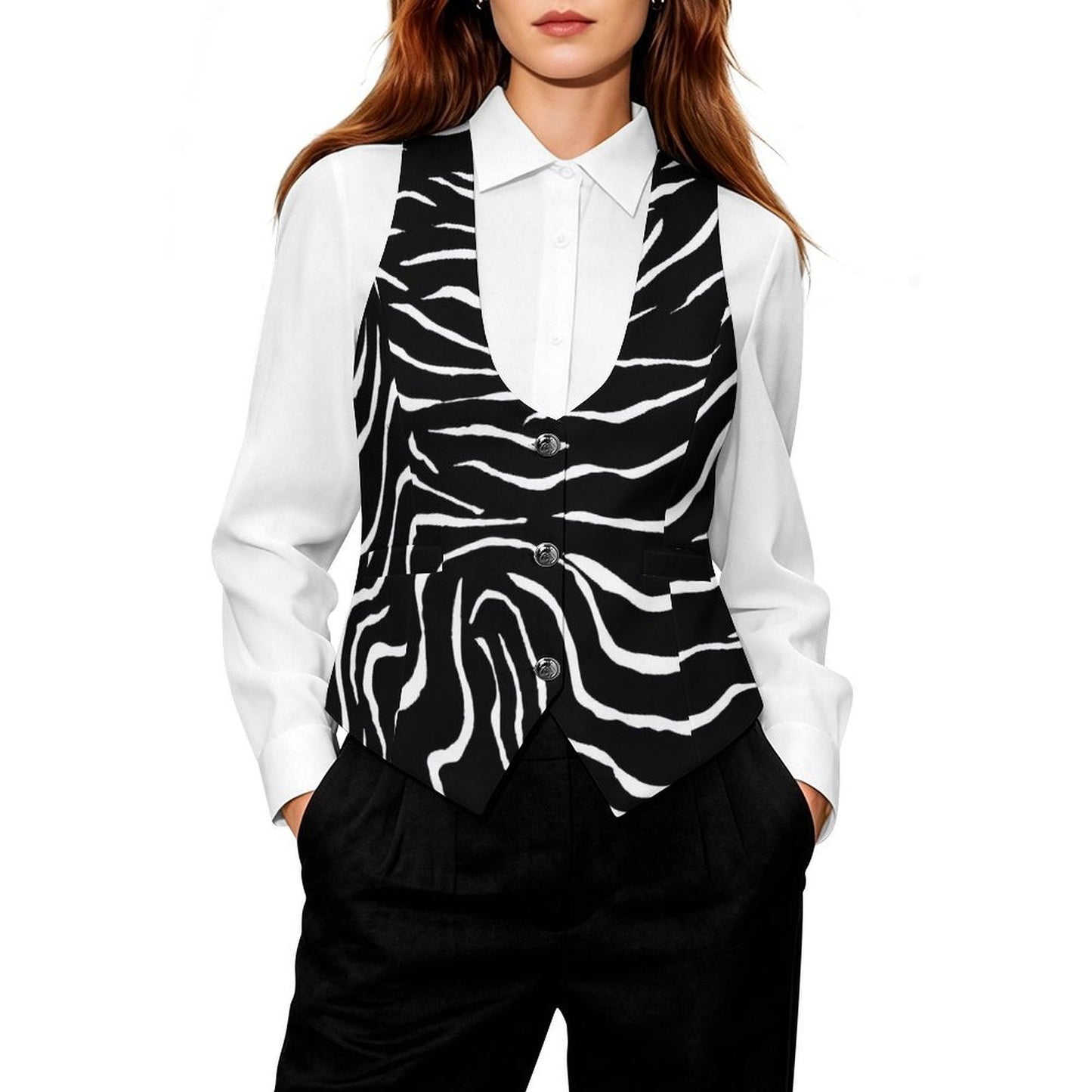 #Zebra Women's Suit Jacket and Vest