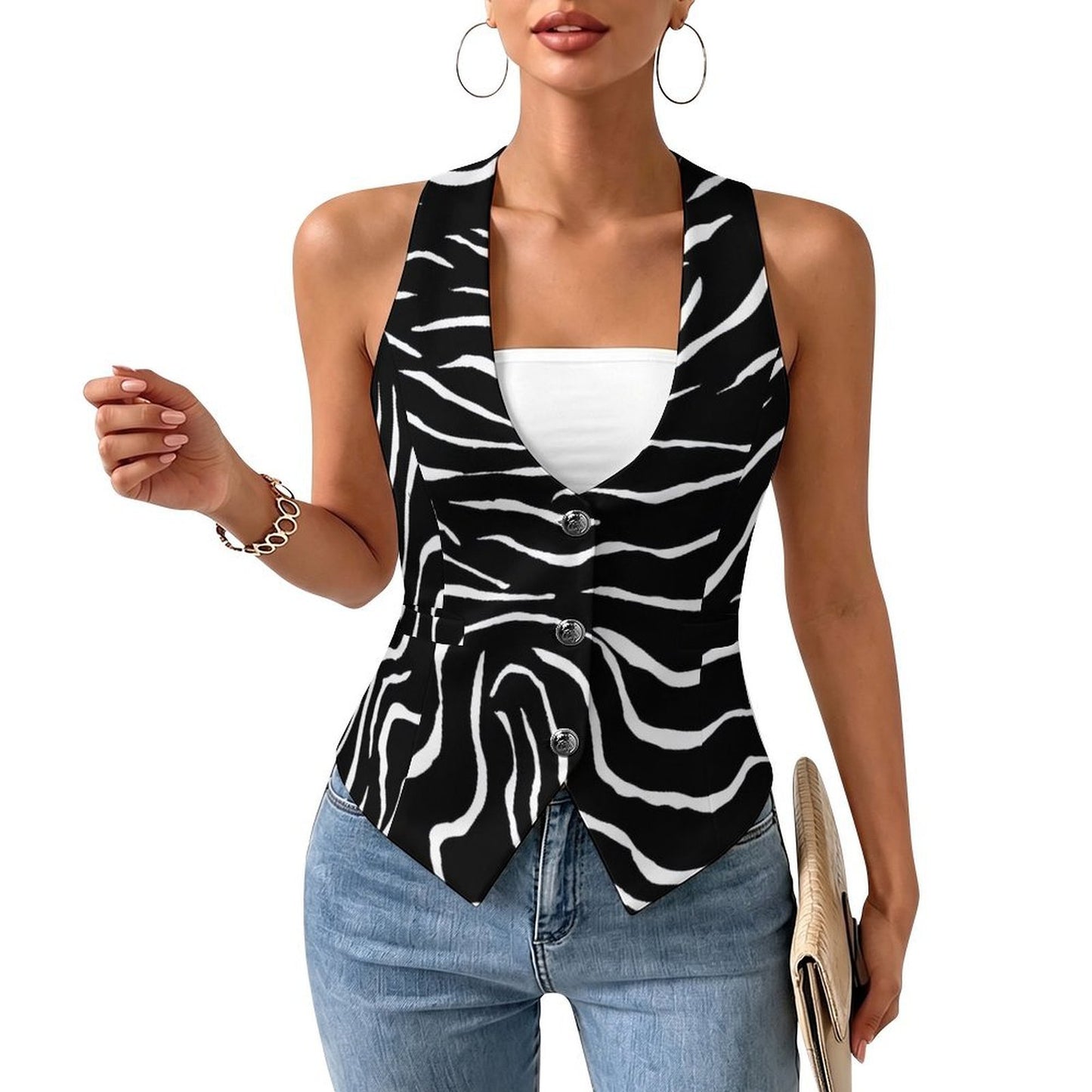 #Zebra Women's Suit Jacket and Vest
