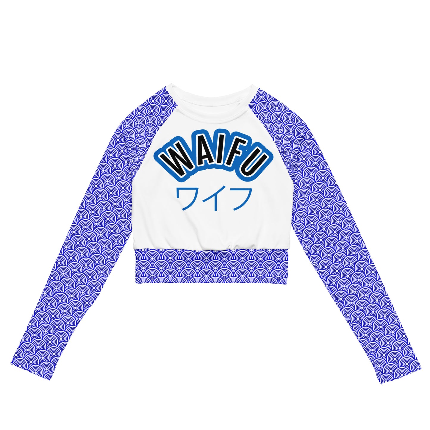 #WAIFU Long-sleeve Crop Top