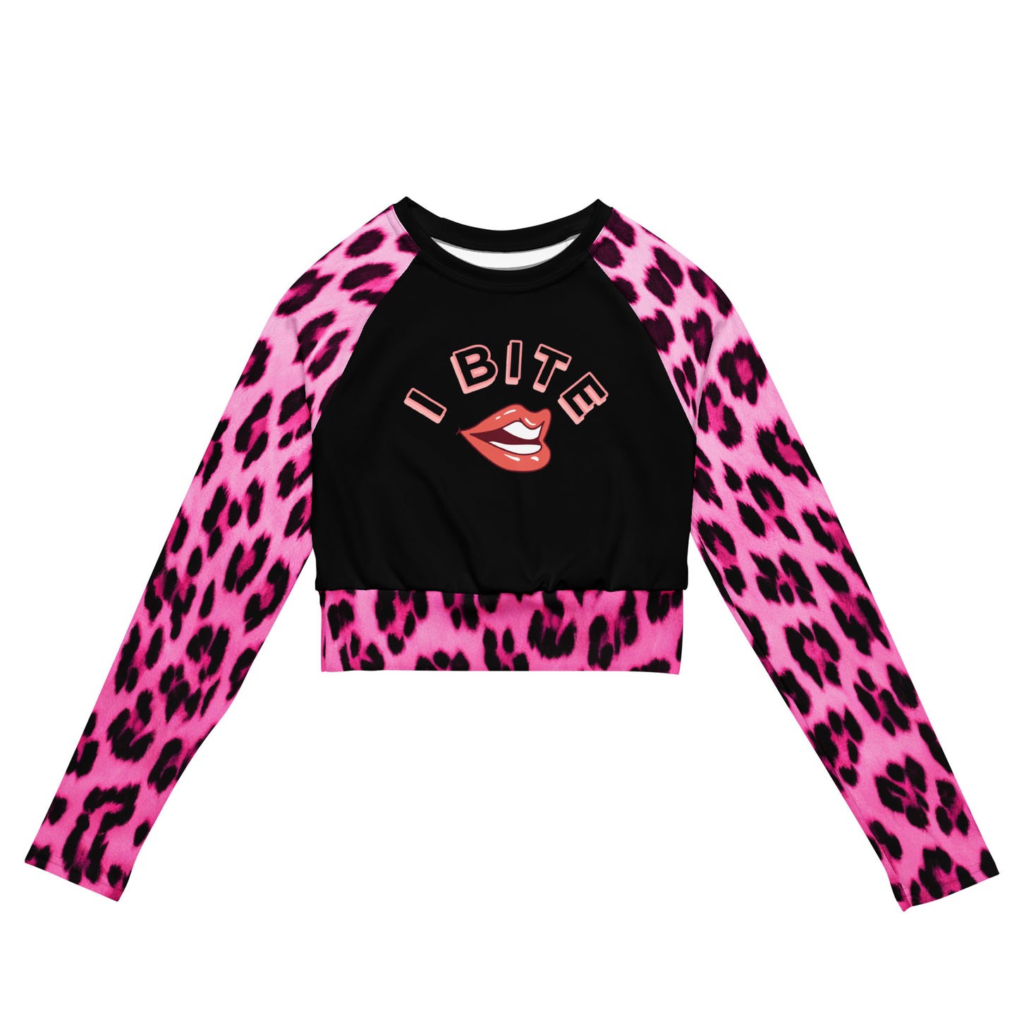 #IBITE Long-Sleeve Crop Top