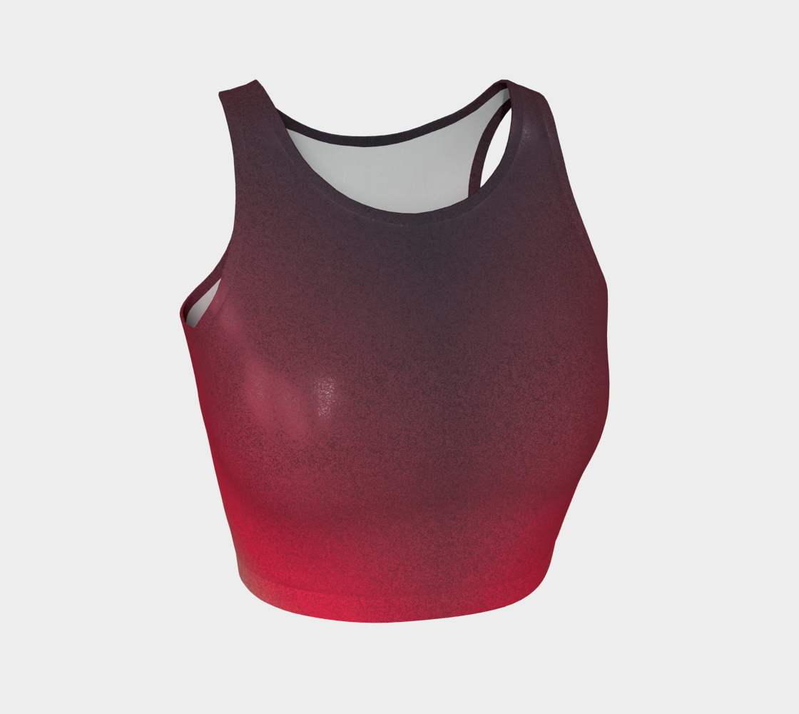 #USHINE Red and Black Ombre Crop Top