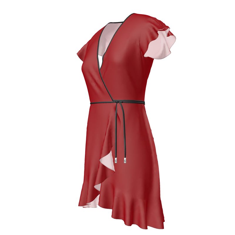 Rich Red Tea Dress