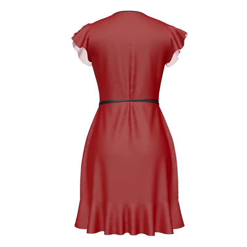 Rich Red Tea Dress