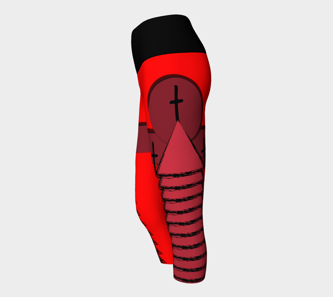 Red Trinity - Yoga Capris